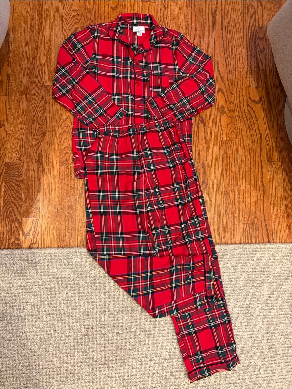 Kids Petite Plume Classic Red Plaid Kids Pajama Set - Cozy Flannel Sleepwear